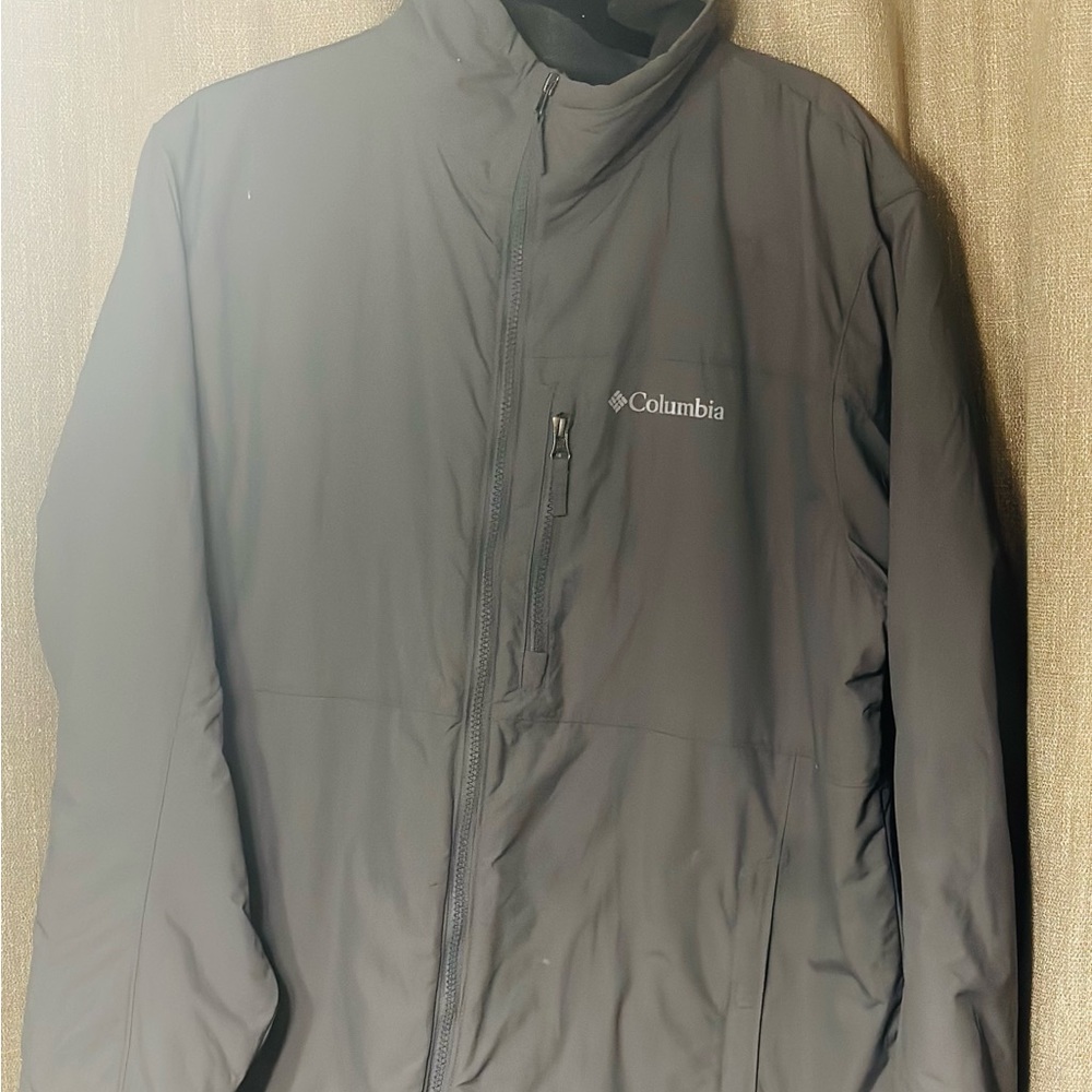 Grey Columbia jacket. GREAT CONDITION worn once.